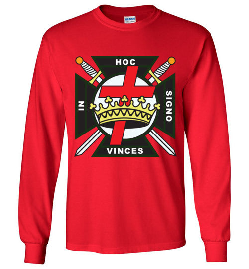 Knights Templar Green Long Sleeve Shirt