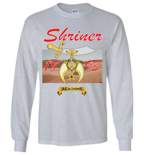 Shriner 1893 AEAONMS Prince Hall Long Sleeve Shirt PHA