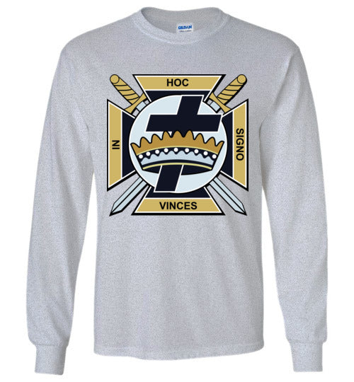 Knights Templar Gold Long Sleeve Shirt