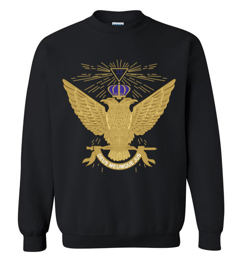 Scottish Rite 33rd Degree Wings Up Masonic Sweatshirt