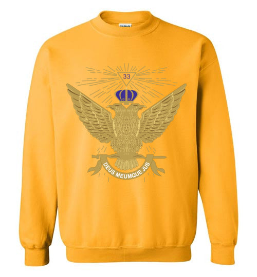 Scottish Rite 33rd Degree Wings Up Masonic Sweatshirt