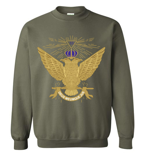Scottish Rite 33rd Degree Wings Up Masonic Sweatshirt