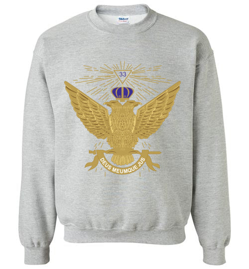 Scottish Rite 33rd Degree Wings Up Masonic Sweatshirt