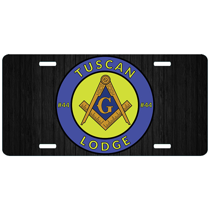 Custom Masonic Lodge License Plate