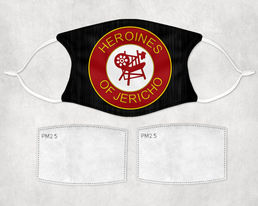 Heroines of Jericho Face Mask OES Adj Filters Order Eastern Star HOJ Facemask