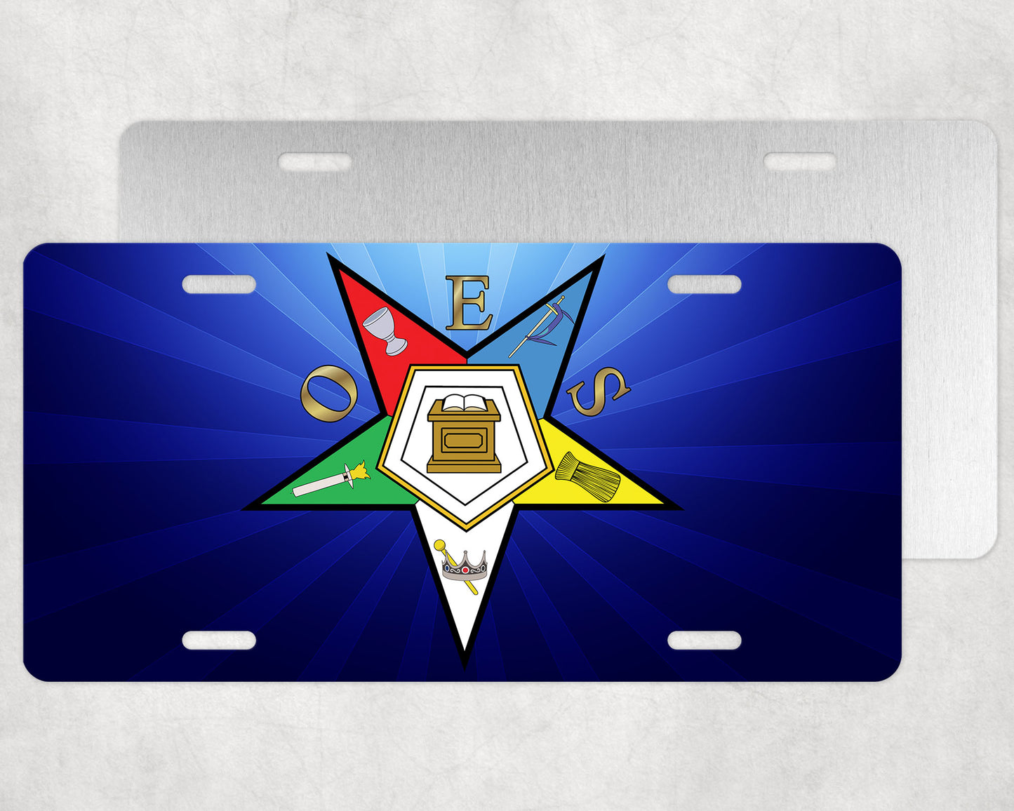 Blue Beam Order of the Eastern Star License Plate OES NO FATAL
