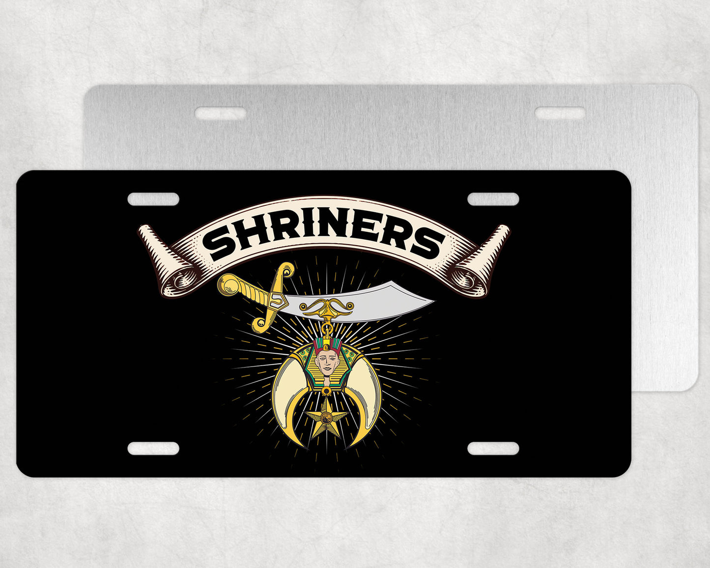 Shriners Beam License Plate