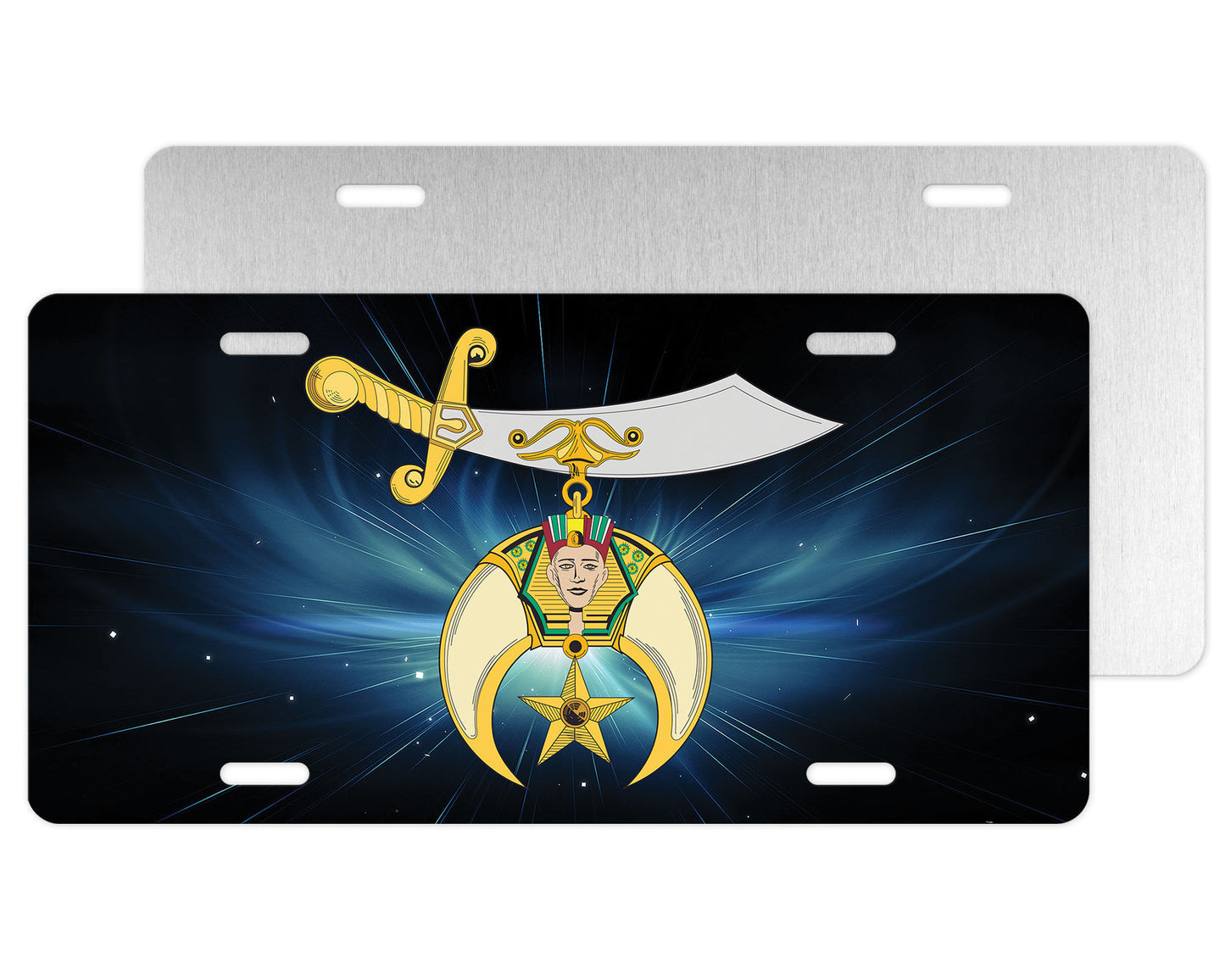 Shriner Space License Plate