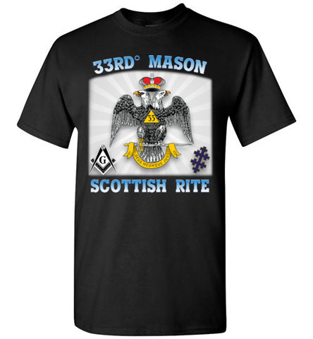 Scottish Rite 33rd Degree Mason Old Style Shirt Wings Down