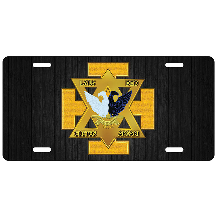 Commander In Chief Scottish Rite Mason License Plate 32nd WU Tag