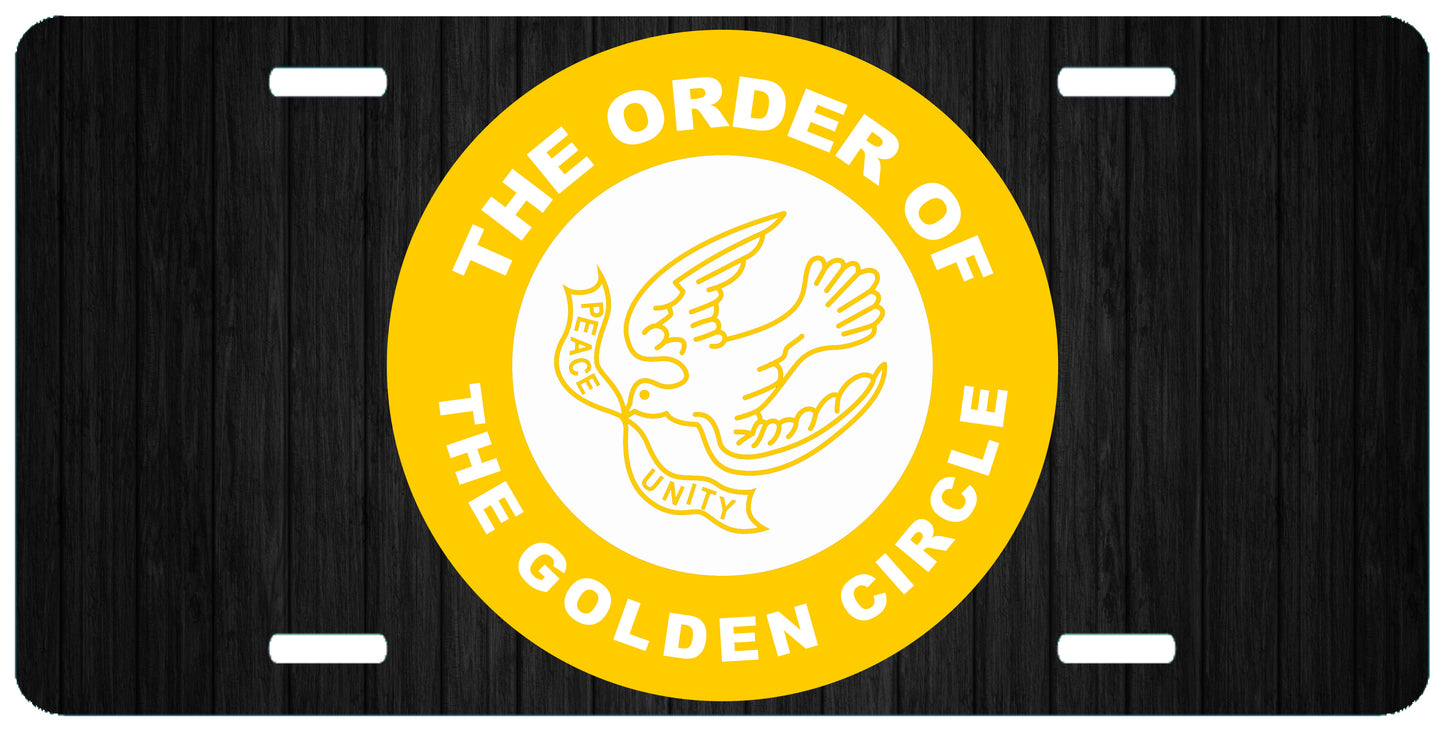 Order of the Golden Circle License Plate OES