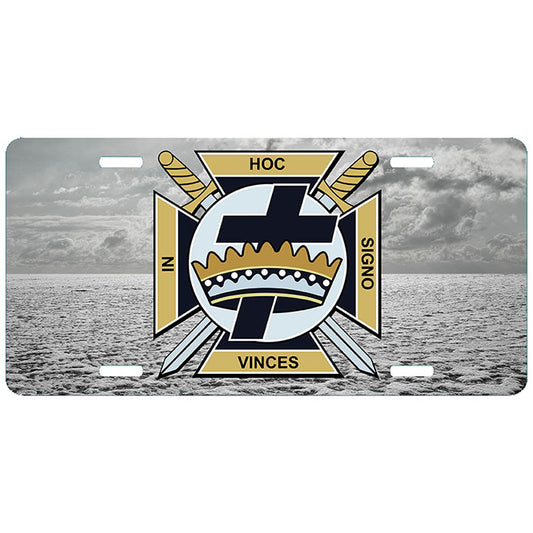 Knights Templar Tundra License Plate Tag