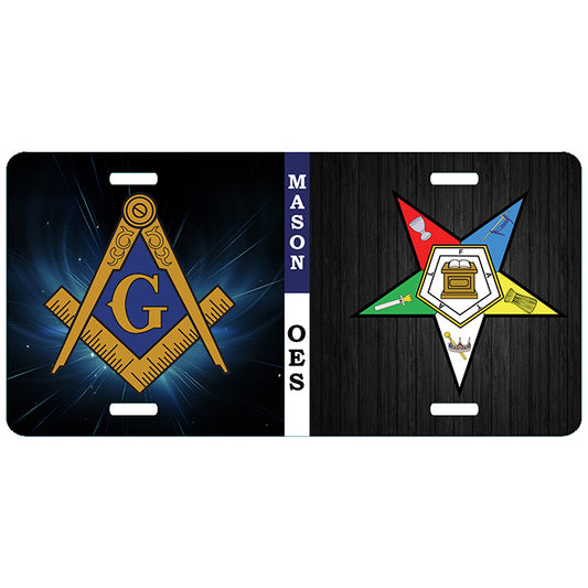 OES Mason Split License Plate
