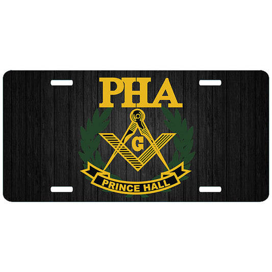 Prince Hall Masonic License Plate PHA Tag