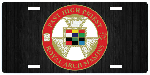 Past High Priest Royal Arch Masons License Plate Tag