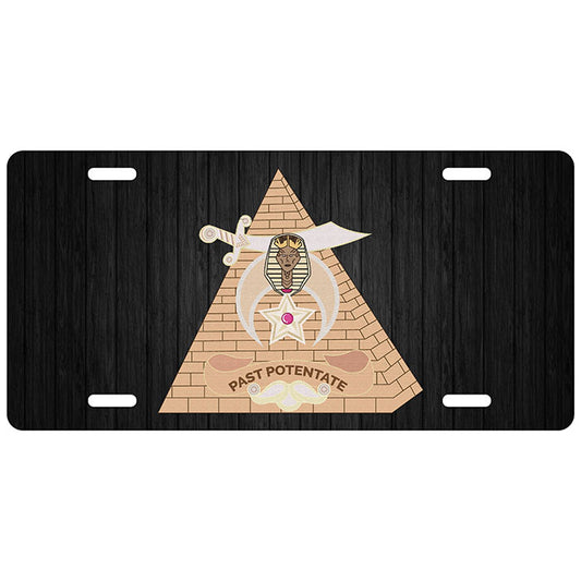 Past Potentate Shrine License Plate Shriner Noble Tag
