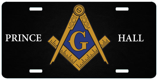 Masonic Prince Hall Whip License Plate PHA