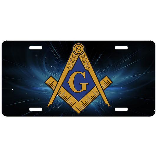 Masonic Space License Plate