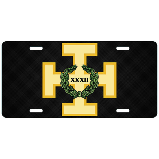 Prince of the Royal Secret 32nd Degree Masonic License Plate