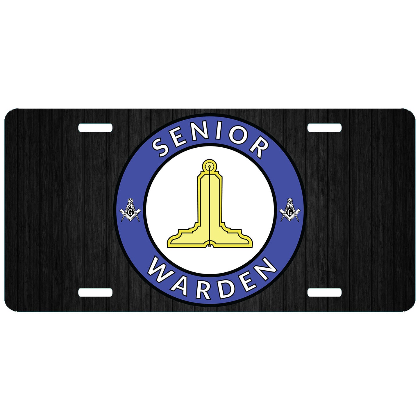 Senior Warden License Plate Masonic Officer SW Level Auto Car Tag