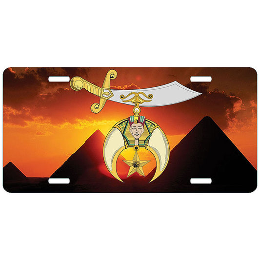 Shriner Desert License Plate Tag