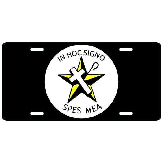 Order of the White Shrine of Jerusalem License Plate Masonic OES Supreme Auto Car Tag