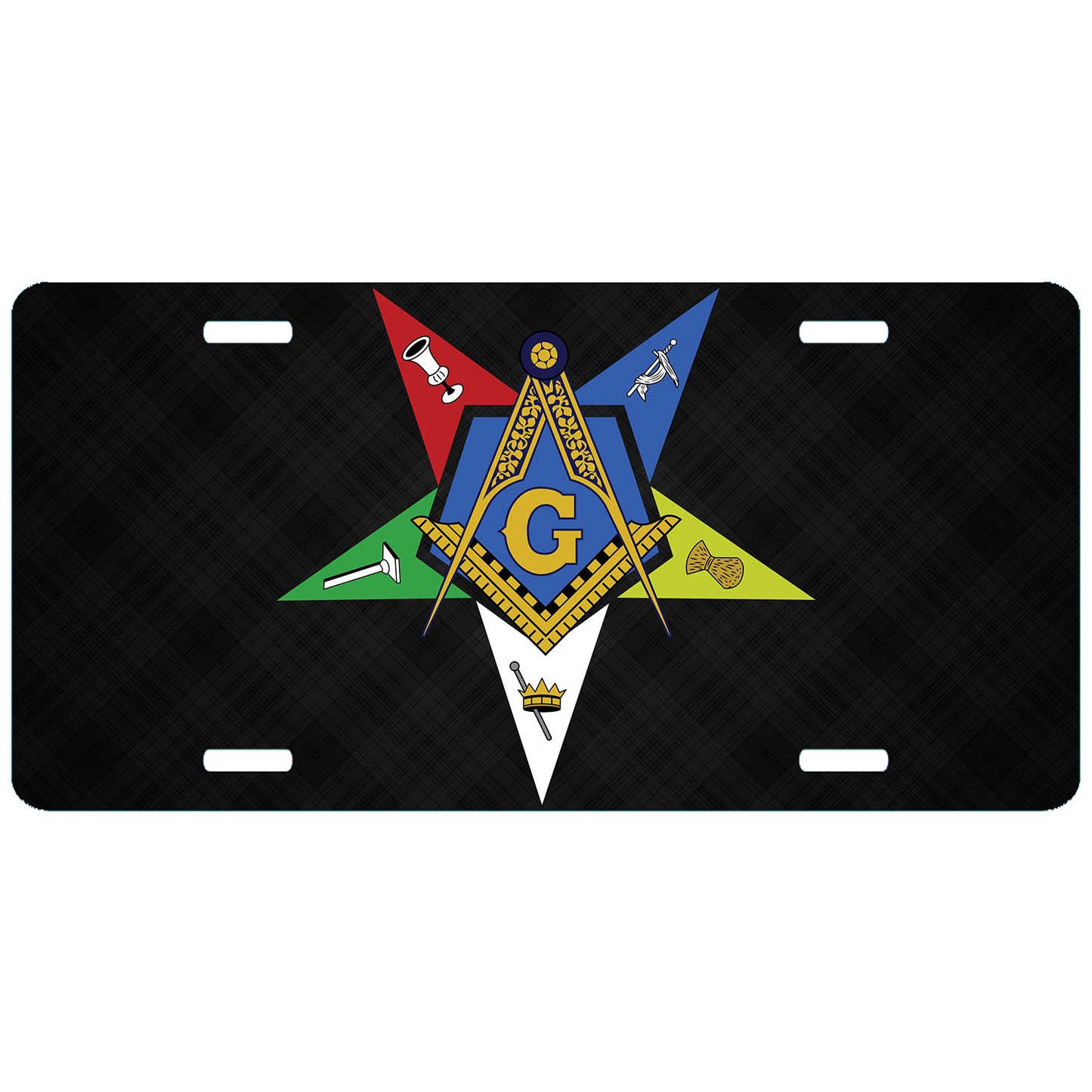 Worthy Patron License Plate OES Masonic