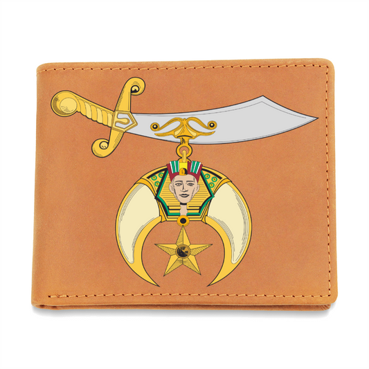 Shriner Cowhide Leather Wallet