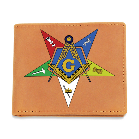 Worthy Patron Mason Cowhide Leather Wallet OES