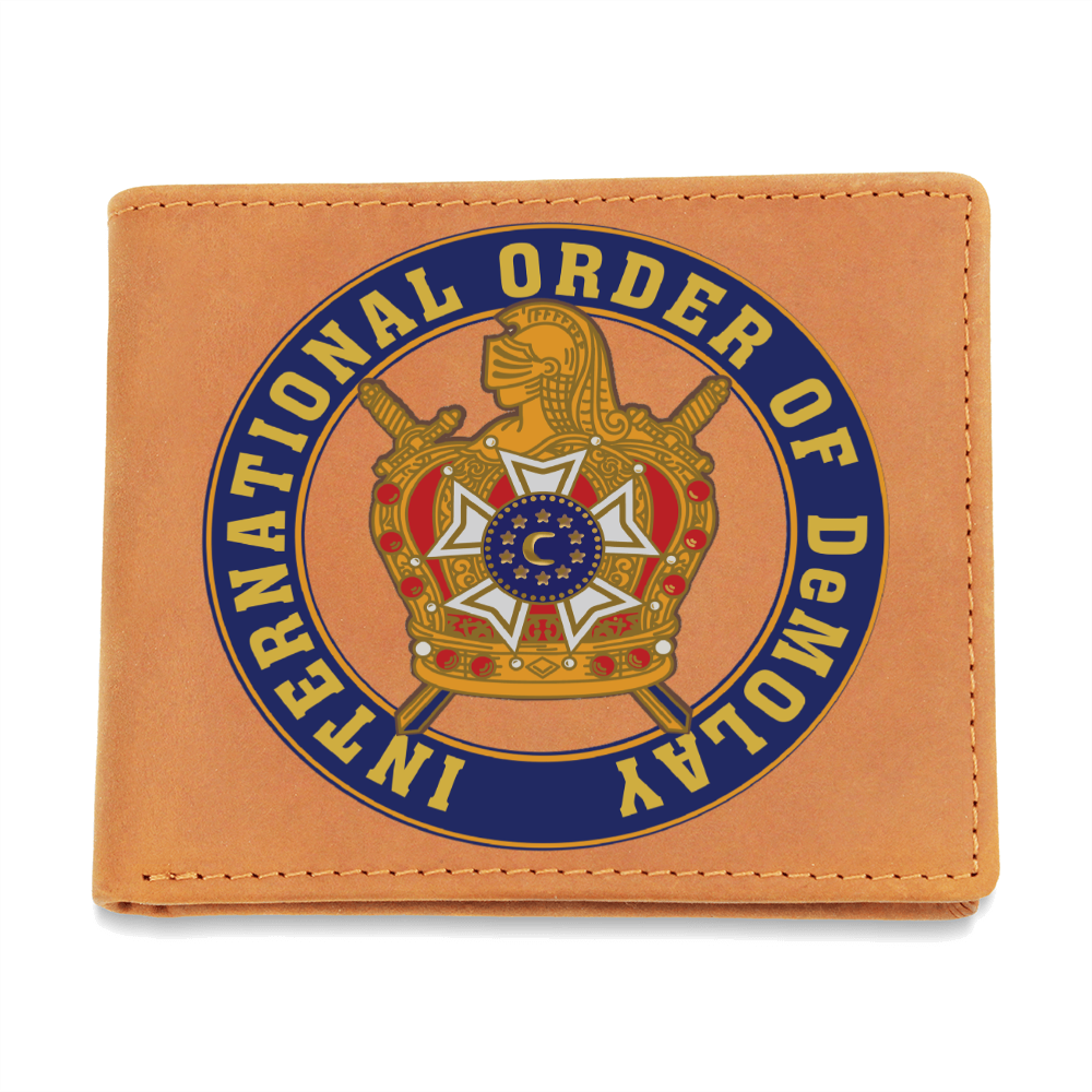 International Order of DeMolay Cowhide Leather Wallet