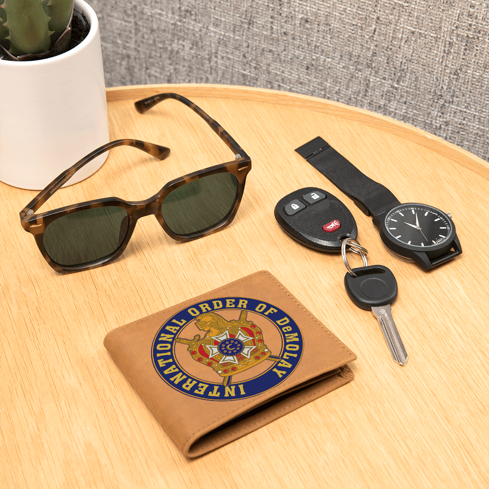International Order of DeMolay Cowhide Leather Wallet