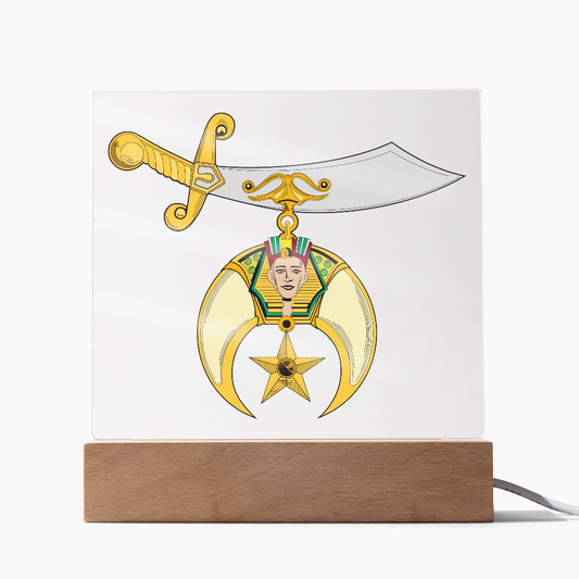 Shriner Square Acrylic Plaque