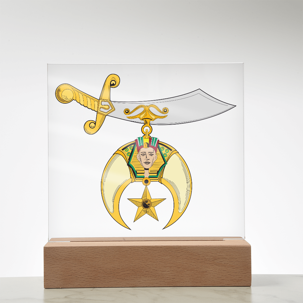 Shriner Square Acrylic Plaque