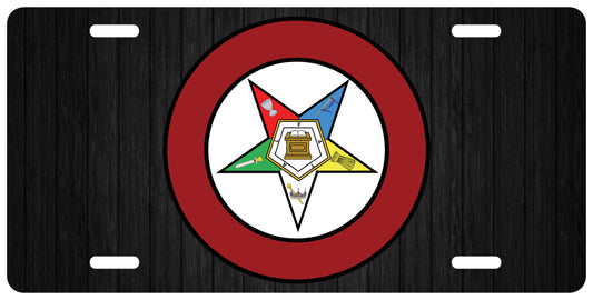 Custom Order of the Eastern Star Chapter License Plate OES