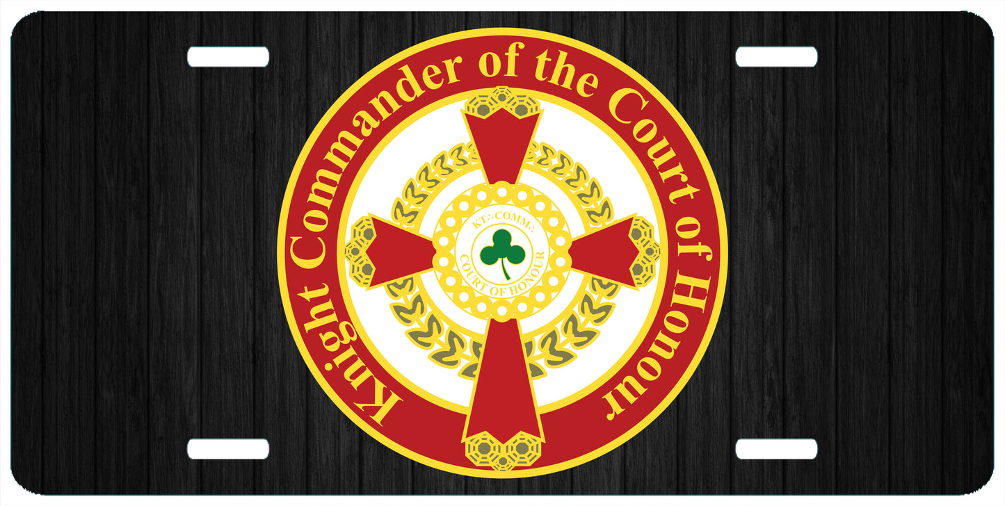 Knight Commander of the Court of Honour License Plate Tag