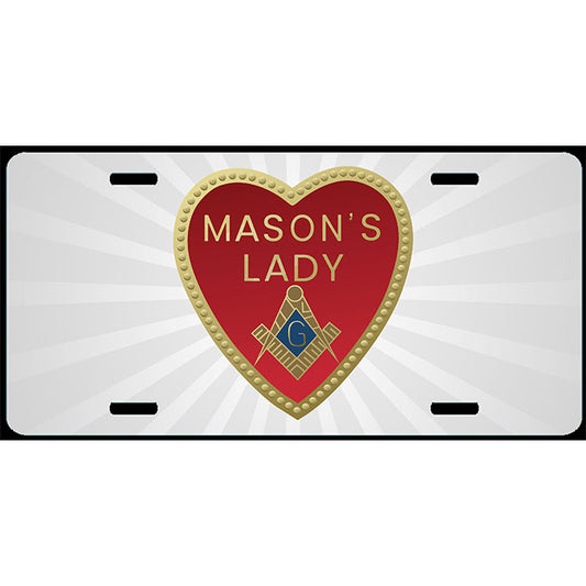 Mason's Lady License Plate Tag