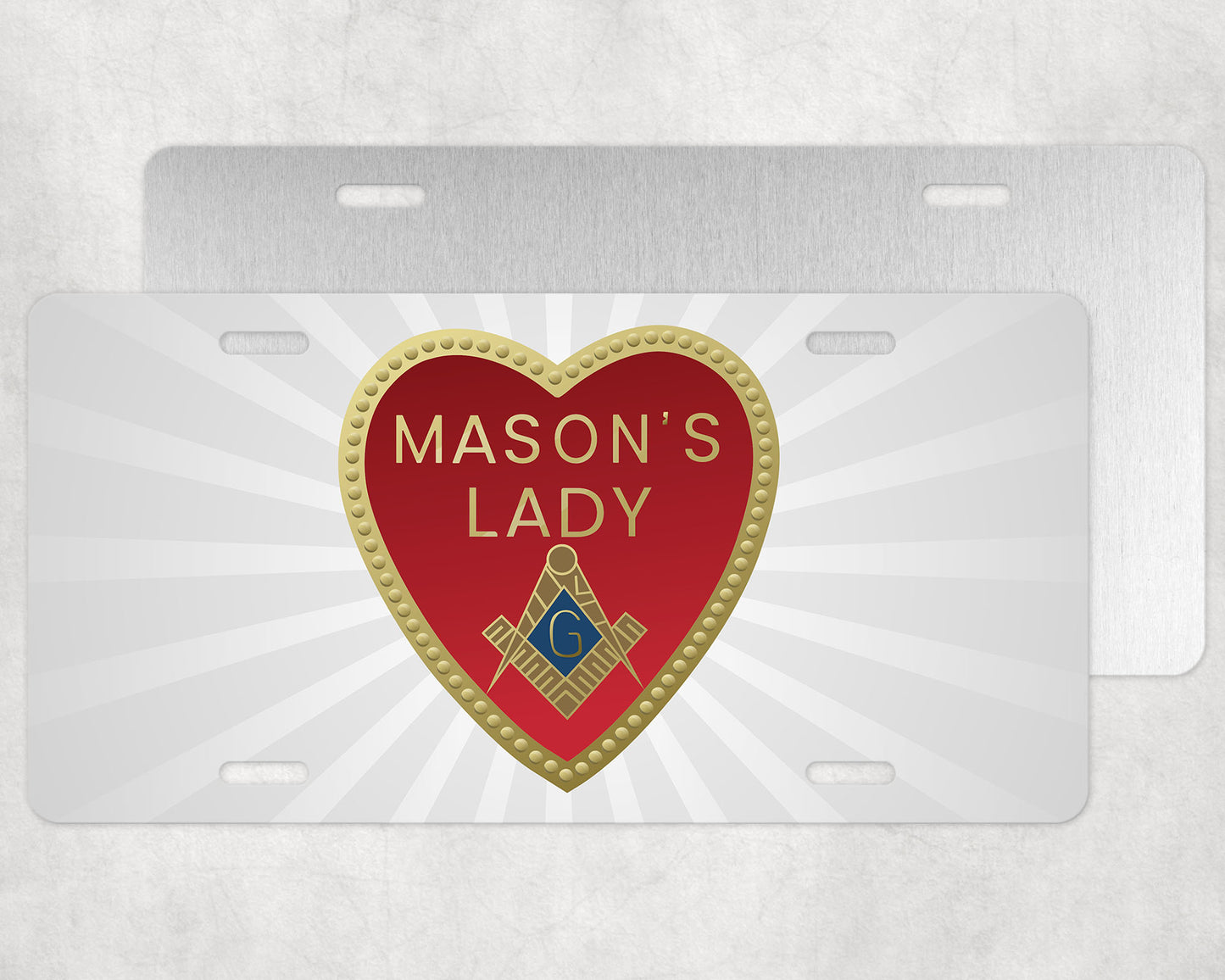 Mason's Lady License Plate Tag