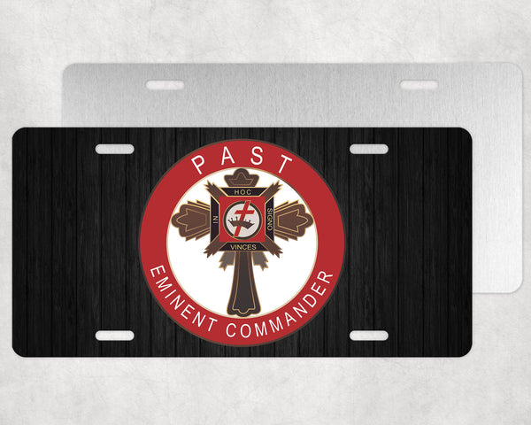 Past Eminent Commander License Plate Tag