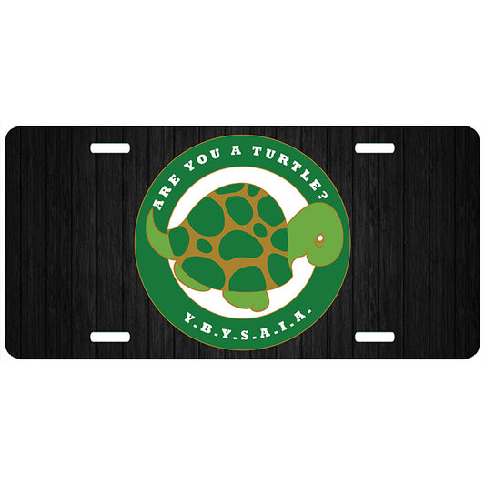 Are You A Turtle YBYSAIA License Plate Tag Ancient Honorable Order Pond Masonic Auto Car