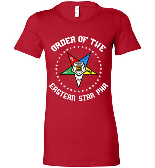 Order of the Eastern Star PHA Bella Ladies Cut T Shirt