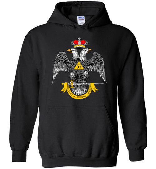 Scottish Rite 33rd Degree Mason Hoodie Masonic 33 WD
