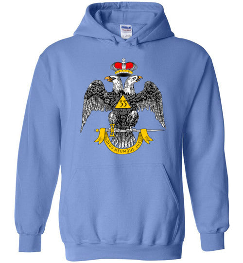 Scottish Rite 33rd Degree Mason Hoodie Masonic 33 WD