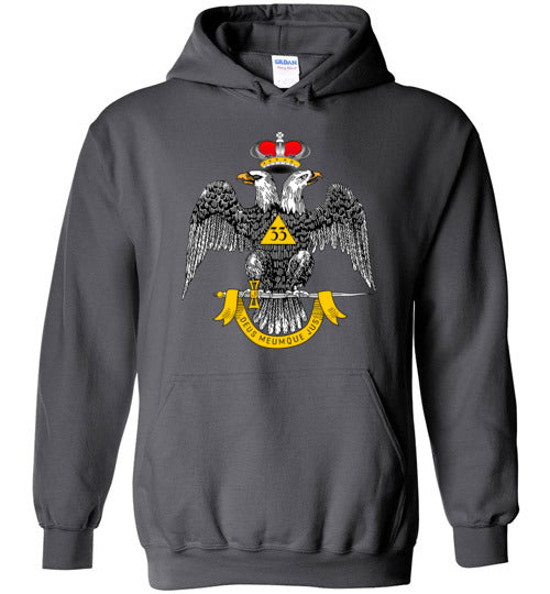 Scottish Rite 33rd Degree Mason Hoodie Masonic 33 WD