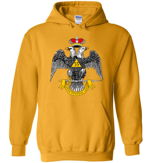 Scottish Rite 33rd Degree Mason Hoodie Masonic 33 WD