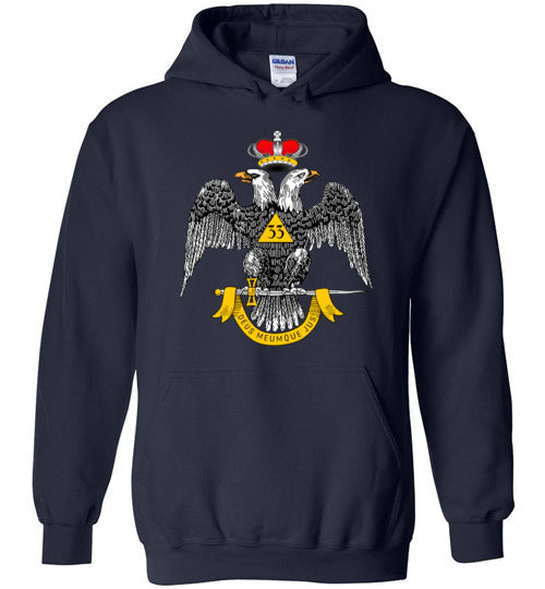 Scottish Rite 33rd Degree Mason Hoodie Masonic 33 WD