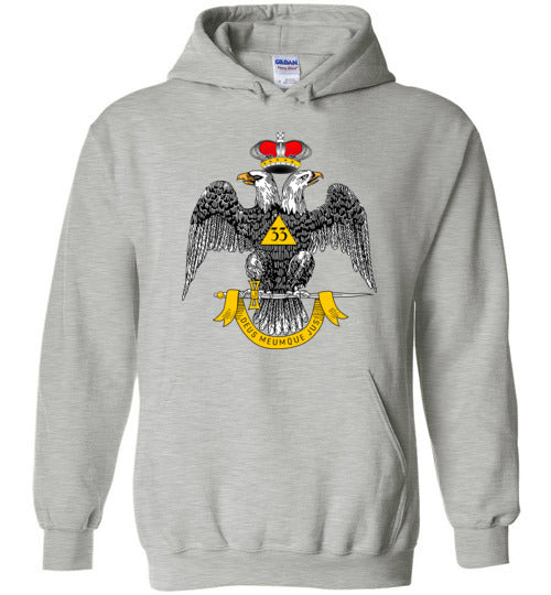 Scottish Rite 33rd Degree Mason Hoodie Masonic 33 WD