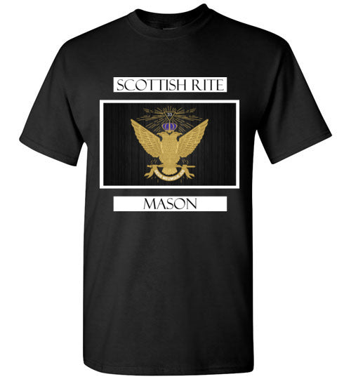 Scottish Rite 33rd Degree Mason Labels T Shirt Wings Up