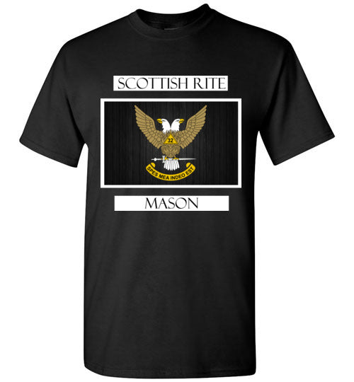 Scottish Rite 32nd Degree Mason Labels T Shirt Wings Up