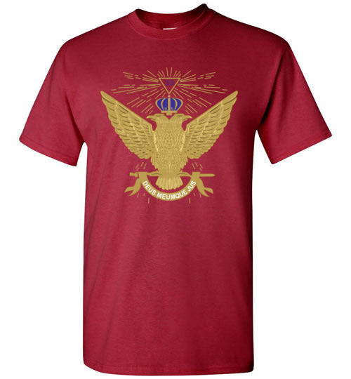 Scottish Rite 33rd Degree Wings Up Masonic T Shirt