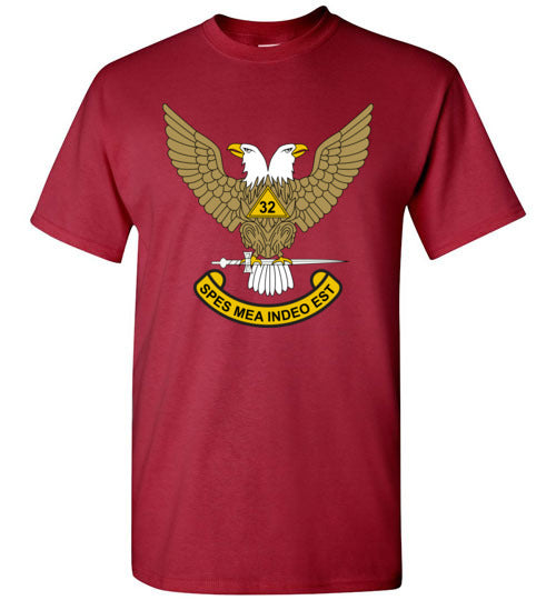 Scottish Rite 32nd Degree Mason Wings Up T Shirt